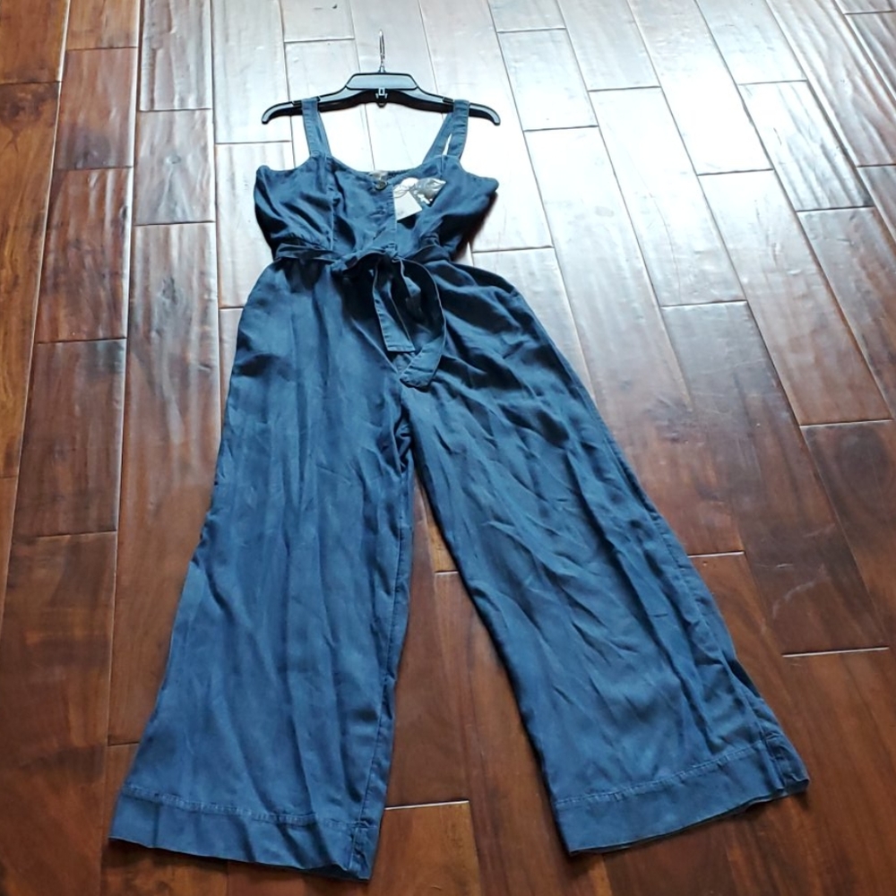 Ladies lightweight denim jumpsuit
